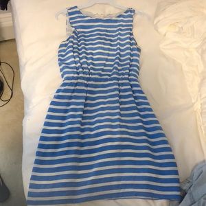 J crew satin striped dress